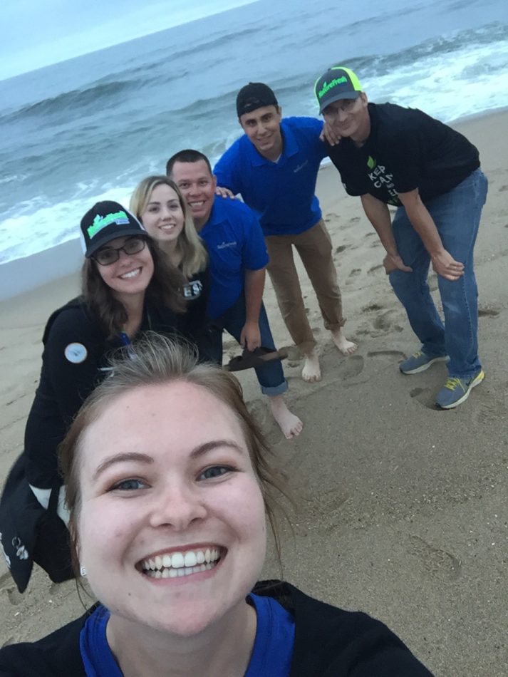 nature fresh employees on the beach