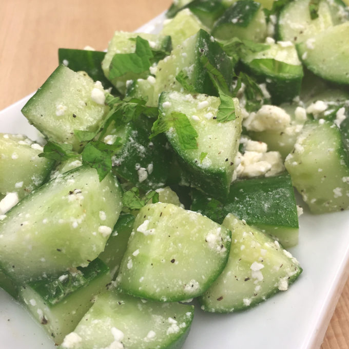 Enjoy crisp NatureFresh™ Long English Cucumbers and refreshing mint combined with the creaminess of feta cheese! A perfect addition to any main course.