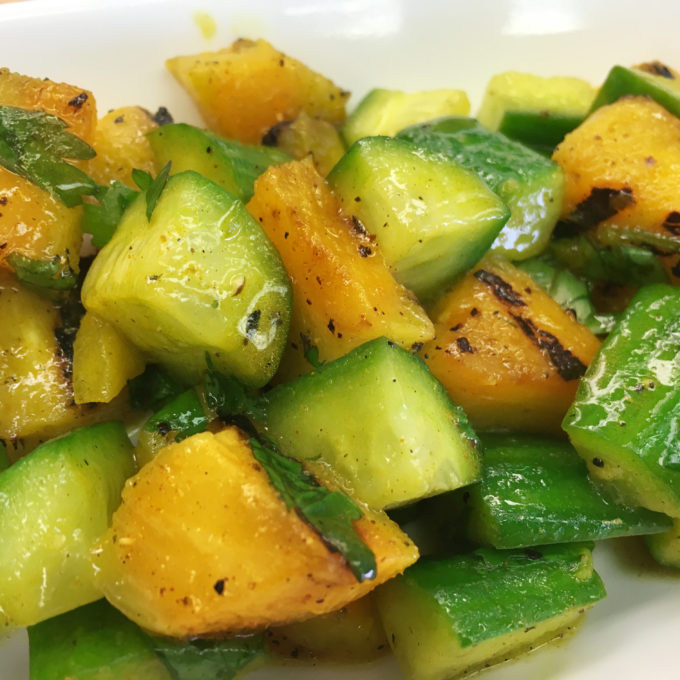 Add a little spice to your day! Give your veggies a little kick by trying our curried grilled pineapple with cucumbers.