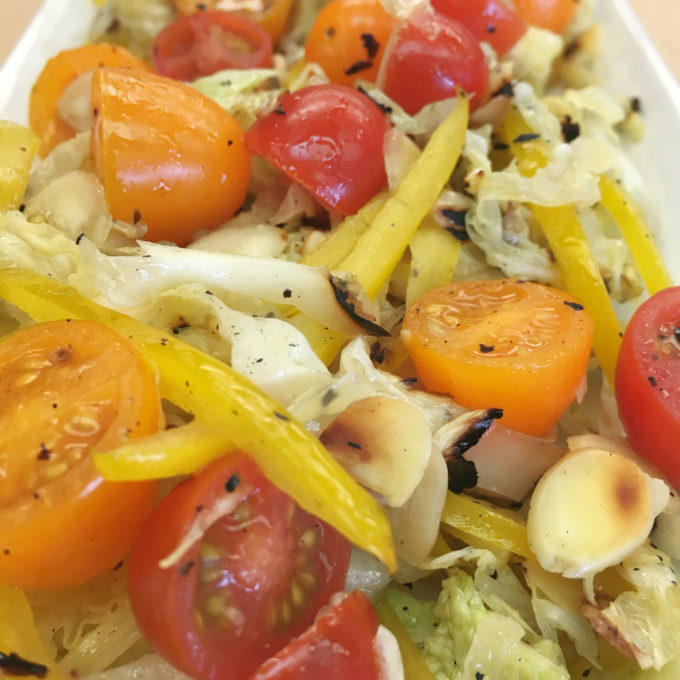 By grilling your cabbage, you'll get a whole new flavor profile that will impress you! When combined with sweet Bell Peppers, its a match made in heaven!