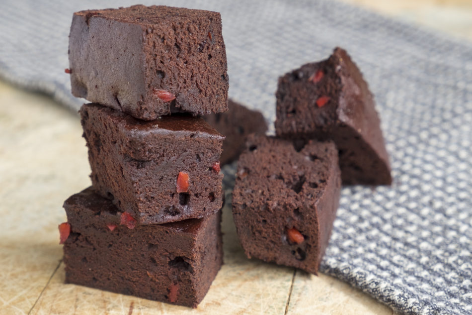 Red bell pepper brownie