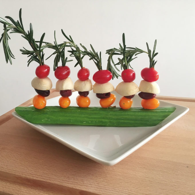Tomato Rosemary Skewers are easy to assemble, making them great for any event! Enjoy the combination of sweet tomatoes & the herbaceous flavor of rosemary!