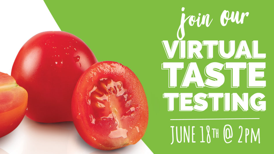 Virtual taste testing graphic