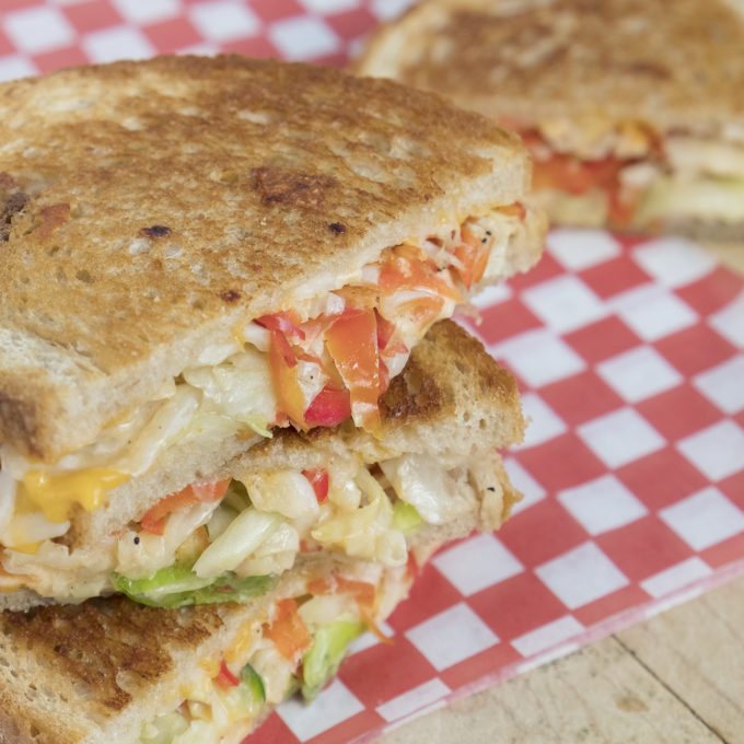 If you love grilled cheese and Reuben sandwiches, then you will love how we combined the two together. Enjoy our vegetarian Reuben!