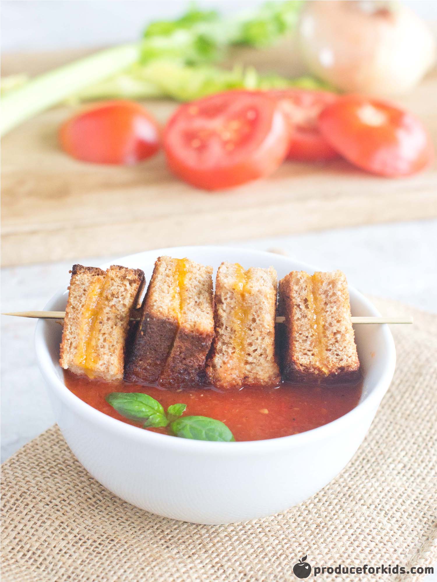 Tomato Soup Baked Mini Grilled Cheese
